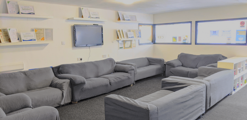 Lounge seating area